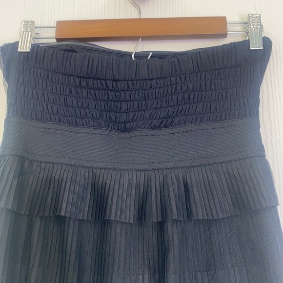 American Rag - Strapless Ruffled Layered  Black And Gray Dress Size Small - Picture 13 of 14